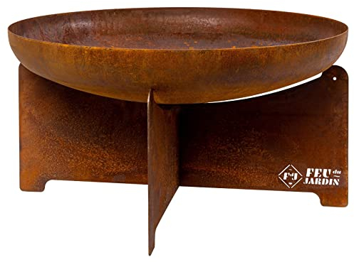 Pflanzen Kölle FEU du Jardin Edelstahl-Feuerstelle 'X 50', schwarz, 28 x 55 cm