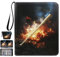 Card Binder 4 Pocket Fits 400 Cards with 50 Removable Sleevesves, Trading Card Binder Sports Card Binder Basketball Card Binder Baseball Card Binder Trading Card Albums (Baseball-F-L)