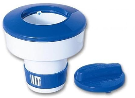 HAF® Pool Dosierschwimmer/Dosierer für 200g Chlor & Brom Tabletten I Optimale Poolpflege durch regulierbare Dosieröffnung in 4 Stufen je nach Dosiermenge I Chlorschwimmer für Schwimmbad & Whirlpool