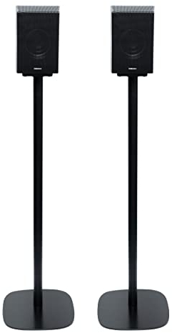 Vebos Lot de 2 pieds pour Samsung HW-Q995D/HW-Q990D, élégant, support de haut-parleur sans fil, pour une expérience sonore époustouflante, support d'enceinte de couleur noire