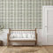 Country Check Sage Green Tablecloth Style Antique Wallpaper