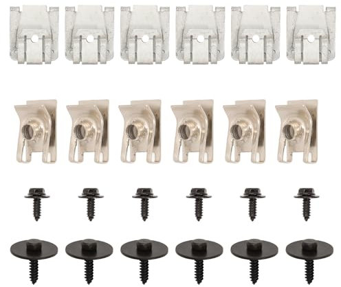 Anlseiod 24 Pcs Unterfahrschutz Motorschutz Befestigungs Clip für C Klasse W211 W203 W204 S204 S203 E Klasse S211 Cls C219 Unterboden Befestigung blechmutter Schraube Mutter Clip Kit
