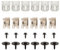 Anlseiod 24 Pcs Unterfahrschutz Motorschutz Befestigungs Clip für C Klasse W211 W203 W204 S204 S203 E Klasse S211 Cls C219 Unterboden Befestigung blechmutter Schraube Mutter Clip Kit