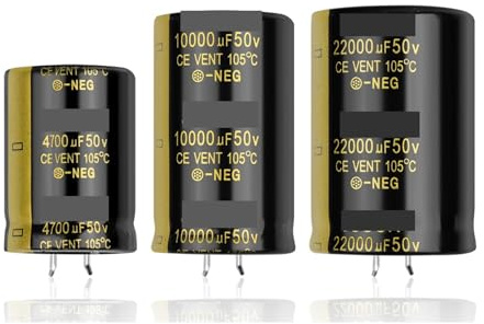 2Pcs Audio Electrolytic Capacitor 50V 4700UF 6800UF 10000UF 15000UF 22000UF For Hifi Amplifier High Frequency Low IINKUEYK(50V4700UF 22x30)