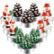 Scentoria 12 Stück Weihnachtskerzen, Weihnachtskerze, Kerzen Weihnachten, Teelichter Weihnachten, Teelicht Weihnachten, Kerze Weihnachten, 12 Weihnachtsteelichter für Party Neujahr Geschenke