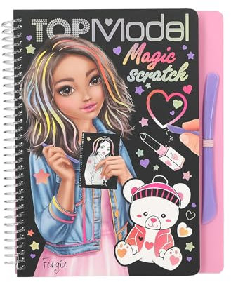 Depesche 13266 TOPModel-Magic Scratch Book, Libro geniales Motivos de Modelos para rascar, con Bonito Degradado de Colores, Aprox. 20 x 19,5 x 2 cm, Multicolor