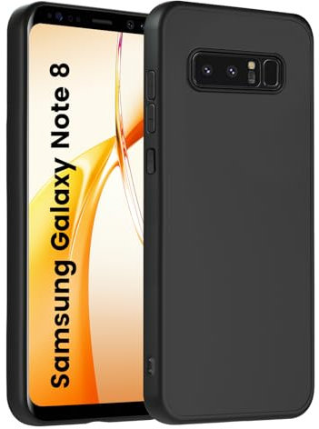 HuwaiH Custodia per Samsung Galaxy Note 8, anti-shock, antigraffio, antiscivolo, supporta la ricarica wireless, anti-impronte, per Samsung Note 8 (nero)