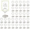 Minnhua 36 Stück Photocard Holder, Metall Tischnummernhalter, Tischnummern Hochzeit Menükartenhalter Fotohalter, Tischkartenhalter für Hochzeiten, Jubiläen, Partys ( Silber Runden)
