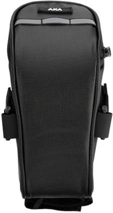 AXA Satteltasche – Fahrradtasche zur Befestigung am Sattel – Wasserdicht, Reflektierend, Multifunktional, Leicht – Schwarz