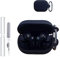 Silicone Protective Case for TOZO Crystal Pods Earbuds - Durable and Eco-Friendly Bluetooth Earphone Cover with Precise Holes and Charging Compatibility - Shock-proof, Comfortable Touch,Black