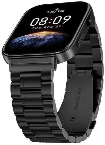 iHoxstrapie Bracelet Compatible avec Huawei Fit 3/4/4 Pro, Bracelet de Remplacement en Acier Inoxydable Compatible avec Huawei Fit 3/4/4 Pro Smartwatch