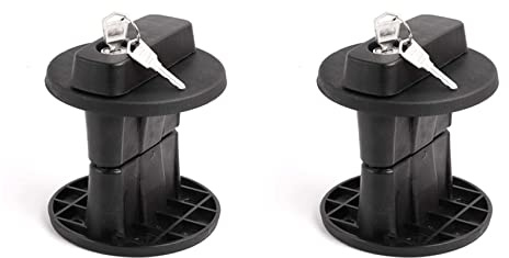Janasiba Lot de 2 supports de bidon d'essence, serrure de fixation pour réservoir de carburant de 10 l