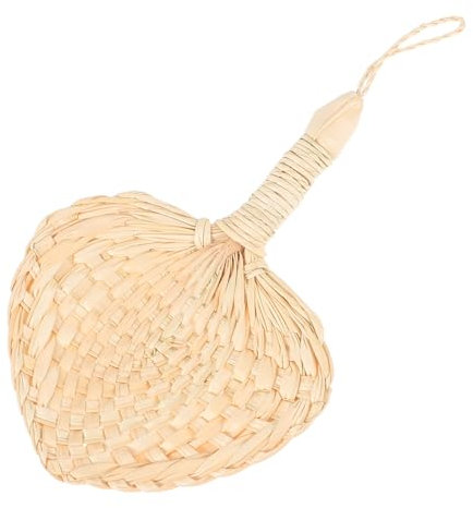 Zerodeko Natural Palm Leaf Hand Fan Handmade Asian Style Cooling Accessory for Women Portable Handheld Decor for Weddings Parties Home Unique Woven Design for Summer Comfort
