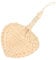 Zerodeko Natural Palm Leaf Hand Fan Handmade Asian Style Cooling Accessory for Women Portable Handheld Decor for Weddings Parties Home Unique Woven Design for Summer Comfort