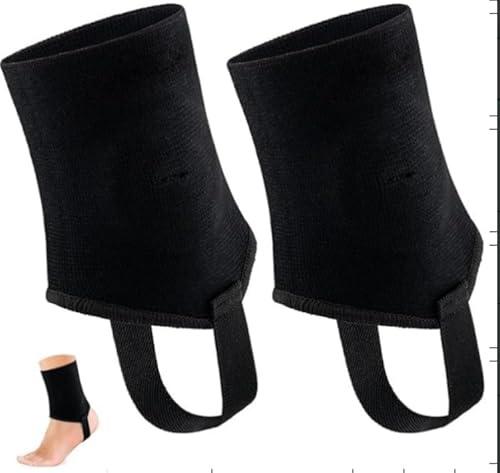 ChAusa Leicht Knöchelschützer für Fußball, Weich und Bequem Ankle Guard | Doppelseitige Pads schwarz Unisex Knöchelschutz für FußBall und Volleyball Kinder Erwachsene Protector