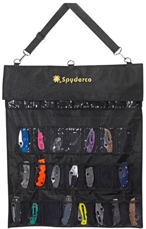 Spyderco Large SpyderPac - 30 Deep Pockets with Heavy Duty Polyester Design and Clear Plastic Window - SP1