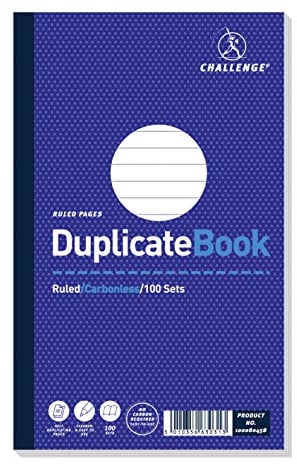 Challenge Duplicate Book, Carbonless, 100 Pages, 1 pack (210 x 130 mm)