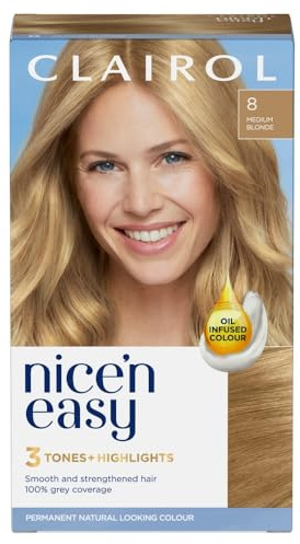 Clairol Nice'n Easy Permanent Hair Dye 103A/8 Natural Medium Blonde