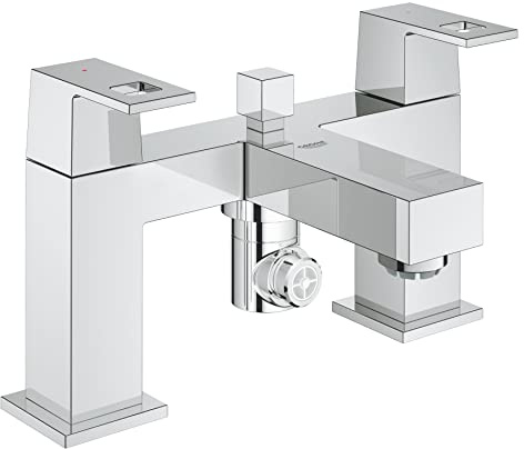 GROHE 25137000 | Eurocube Two-Handled Bath & Shower Mixer