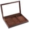 mixed24 Braune Schmucklade Ringlade Kettenlade Ohrringlade Schmuckkasten Schmuckdisplay (3 in 1)