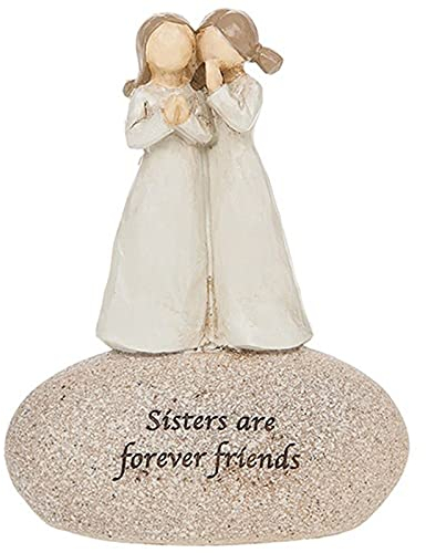 NAZUSA Angels Sisters are Forever Friends Sentimental Pebble Gift
