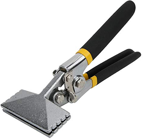 Pinza per Piegare Fogli,6in Pinza per Cucitura, Strumento di Piegatura a Mano per Piegatrice Manuale in Metallo Diritto Multifunzionale, Pinza per Cucitura con Impugnatura Antiscivolo(dritto)