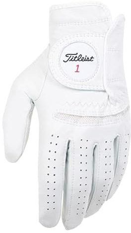 Titleist Perma Soft Herren-Handschuh, Weiß, Cadet, Linke Hand, Größe XL