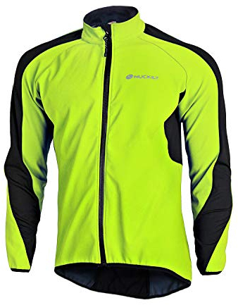 NUCKILY Fahrradtrikot Herren Langarm Winter Thermal Radjacke Mantel MTB Jacke Mountainbike Rennrad Fleece Winddichte Fahrrad Jacken