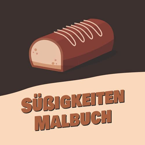 Süßigkeiten Malbuch: Einzigartiges Malbuch mit 50 verschiedenen Malvorlagen aus dem Themengebiet Süßigkeiten, Desserts und Zuckerwaren