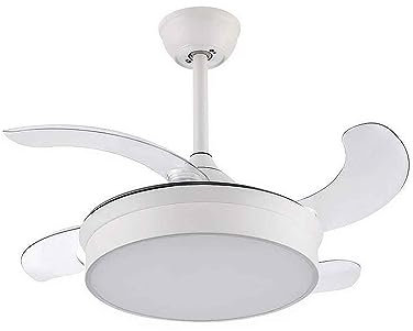 Ventilador con plafon led modelo CALA blanco con motor DC FABRILAMP