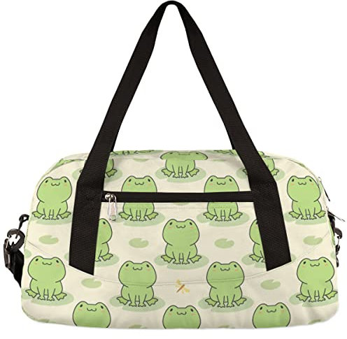 Turnbeutel für Damen & Herren - Kleine Seesack für Sport, Fitnessstudio, Yoga & Wochenendausflüge, frosch, Für Reisen