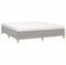 vidaXL Polsterbett Doppelbett Bett Bettgestell Bettrahmen Lattenrost Ehebett Stoffbett Schlafzimmerbett Schlafzimmermöbel Hellgrau 180×200cm Stoff