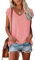 GOLDPKF T-Shirt pour Femmes Col V T-Shirt de Sport Femme T-Shirt Manches décontracté pour Femmes Ample Vêtements surdimensionnés Hauts pour Femmes Rose Moyen