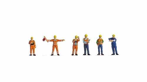 NOCH® Rangierer, handbemalte Figuren für die Spur N, realistische Modellbahn Szenen gestalten