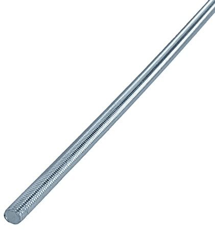 HELPMATE – Gewindestange M5 x 330 mm aus verzinktem Stahl – 10 Stück Gewindestab mit metrischem Vollgewinde – Gewindestift mit Festigkeitsklasse 4.8, DIN 976