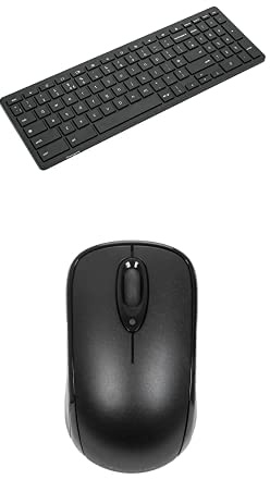 Targus Bluetooth Keyboard (UK), Works with Chromebook, Black (AKB872UK) + Targus WWCB Bluetooth Mouse, Black (AMB844GL)