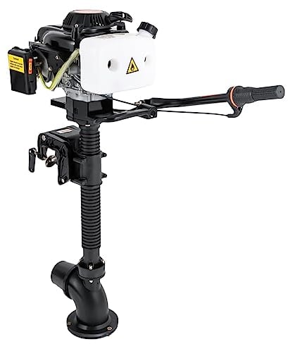 awolsrgiop 4 Takt 4 PS Außenborder, 2,9kW 55CC Strahlpumpe Außenborder Motor Benzinmotor Aussenborder Bootsmotor, Benzin-Bootsmotor Benzin aussenborder außenborder mit CDI Windkühlung, 4500-5500U/min