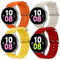 4 Pack Armband für Samsung Galaxy Watch 6/5/4 40mm 44mm/6 Classic 43 47mm/Watch 5 Pro 45mm/4 Classic 42mm 46mm,20mm Weiches Silikonband Sport Ersatzband,Starlight/Gelb/Orange/Rot