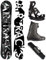 Airtracks Snowboard Set - Wide Board Refractions Game 155 - Softbindung Master - Softboots Master ATOP 41 - SB Bag
