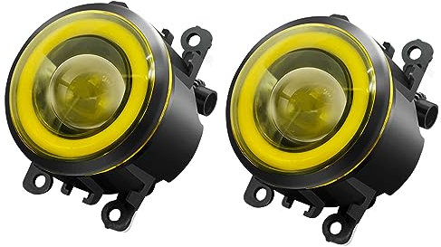 LahAir Auto Nebelscheinwerfer,Für Dacia Duster 2010-2015 2016-2020,vordere Eckleuchte Tagfahrlicht Nebelscheinwerfer Montage,B-Yellow