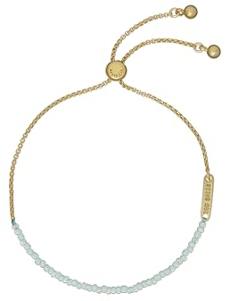 Ted Baker Pariena Verstellbares Perlenarmband für Frauen (Goldton/Grün)