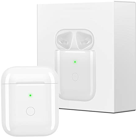 Kabelloses Ladecase Kompatibel mit Airpods 1 und 2 Generation, Wireless Charging Case Original Ersatz Replacement,Bluetooth Pairing Sync Button