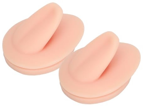 Faux Affichage de Piercing de Langue, Outil en Silicone, Modèle de Langue en Silicone Souple, Affichage de Langue Flexible 2 Pièces pour la Pratique du Perçage, Affichage de