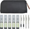 DTYGUIXE 4 Stück Druckbleistift Set, Bleistifte mit Dicker Mine, Automatisch Minenbleistift, 2 X 2B Druckbleistift Minen, 3 X HB Mechanische Stifte Minen mit Mäppchen zum Schreiben, Zeichnen