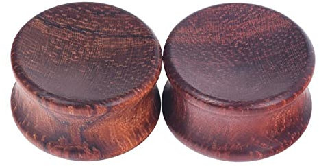 Calefee Ohr Plug 8mm, Flesh Tunnel Holz für Damen und Herren 2 Stücke, Expander Ohrpiercing Holzstecker