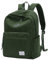 VASCHY Corduroy School Backpack, Vintage Casual Kawaii Girls School Bag Cute Aesthetic Fuzzy Fluffy Plush Fleece Laptop Rucksack Daypack for Travel Teens/Man/Women, Dark Green