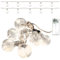 com-four® dekorative Lichterkette - angenehmes, warmweißes Licht - stimmungsvolle Innenbeleuchtung - ideal für Wohnzimmer, Schlafzimmer oder festliche Dekoration (1 Stück - Seil mit Kugel/30 LED)