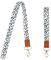 2 Stück Schlüsselband, Leopardenmuster Umhängebänder Hals mit Drehbarem Metallclip, Lanyard Umhängeband und Schlüsselbänder Wristlet, Abzeichen Lanyards, Lanyard für Schlüssel Abzeichen Handy