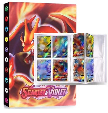 Raccoglitore carte, Album per giochi di carte collezionabili, Album di carte 4 tasche, Porta carte, 30 pagine possono contenere 240 cartes (PWS-A3)