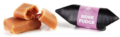 Mr Fudgesto - Traditional Fudge Candy - Rose Flavour - Confectionery Treat - Sweets Box - Suitable for Gifting - 900 g
